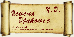 Nevena Đuković vizit kartica